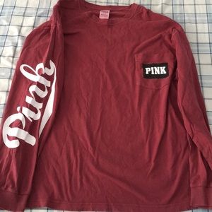 Pink long sleeve shirt